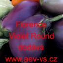 Lilek vejcoplodý baklažán Florence Violet Round